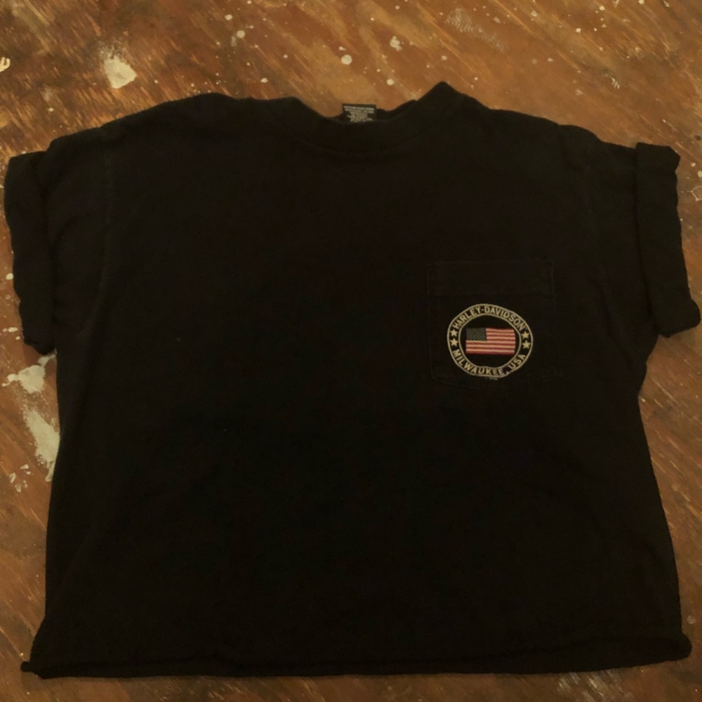Vintage cropped Harley Davidson T shirt from 1998
